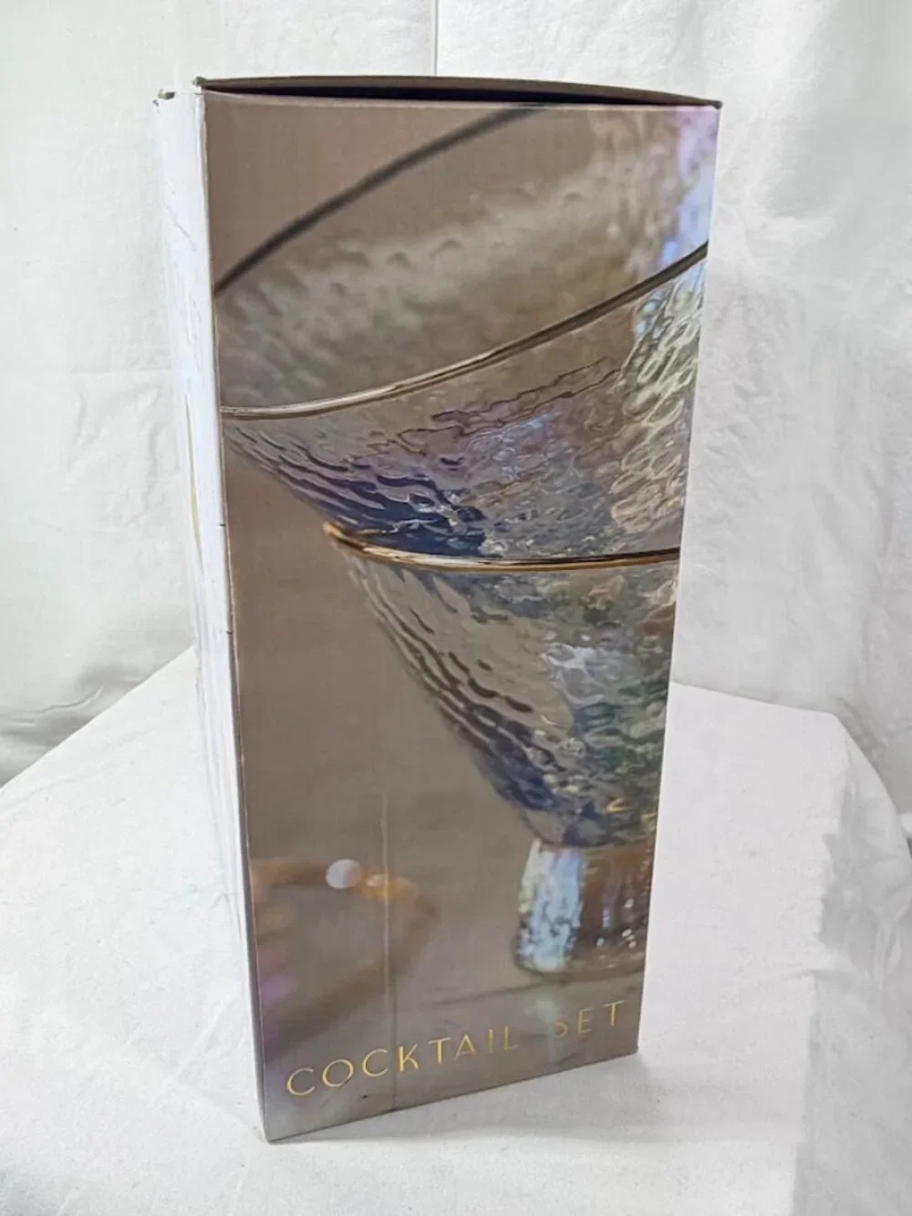 Iridescent Cocktail Set. Bar Tender Set. 3 Pieces. New In Box Never Opened